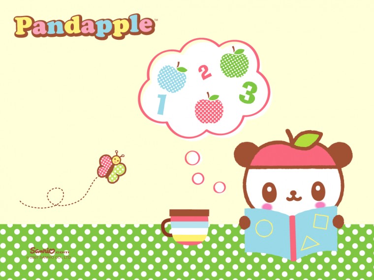 Pandapple Kawaii Wallpaper