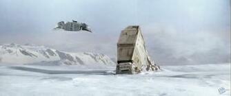 Original Hoth Matte Painting Film Production From Star Wars