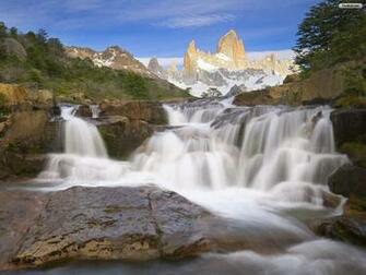 Mountain Waterfall Wallpaper