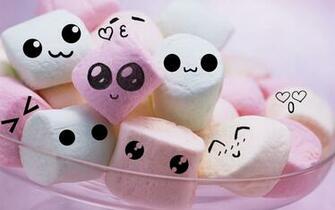 Marshmallow Cute Art Wallpaper