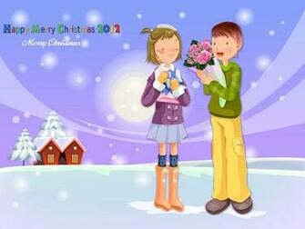 Cute Anime Girl Christmas HD Wallpaper Pack Pixhome