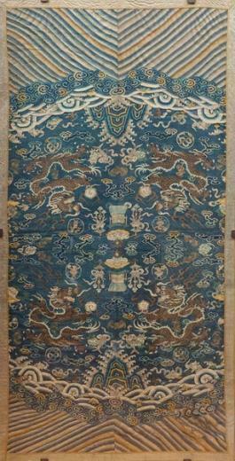 Silk Fabric China Qing Dynasty 19th Century Photo Florence