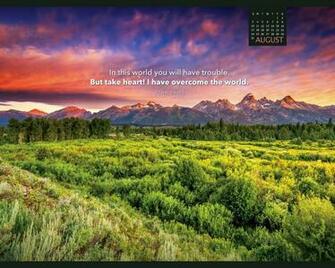 Wallpaper August Bible Verse Calendar Desktop