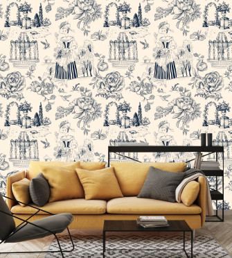 Toile De Paris Peel And Stick Wallpaper Muralsprint