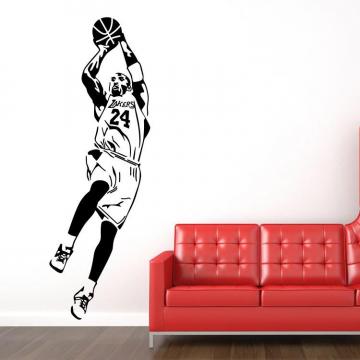 Kobe Bryant Fadeaway Jumper Vinyl Wall Decal Kids Room Decor Boys