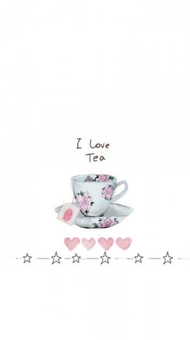 Tea Print iPhone Wallpaper