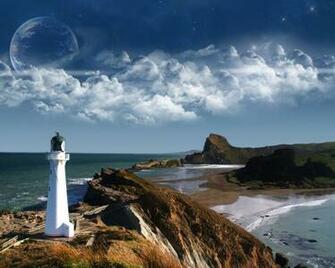Beacon Located On A Coast Wallpaper HD