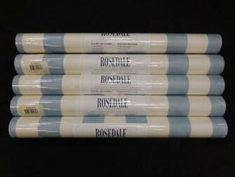 Rosedale Wallpaper Blue White Stripe Vc1479 Lot Of Double