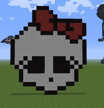 Minecraft Girly Skull By Aprilgoddess