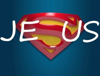 Jesus Christ Superman Logo For