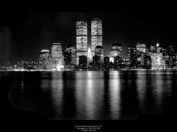 Black White Tall Buildings Wallpaper