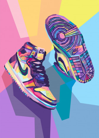 Multi Colored Cartoon Nike Shoes 80p1dysn14ndjf3i Wallpaper
