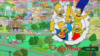 Wallpaper Christmas Simpsons