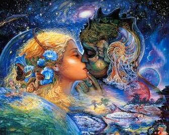 Wallpaper Handpainted Kiss Love Ocean Screensaver Tweet This Bookmark