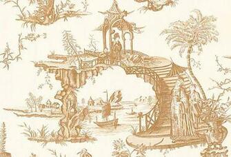 Chinoiserie Toile Beige