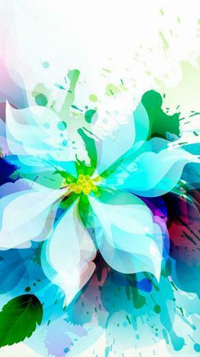 Abstract Flowers Wallpaper
