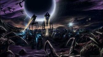 Protoss Against Zerg Wallpaper For iPad