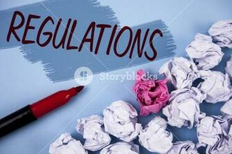 Text Sign Showing Regulations Conceptual Photo Rules Laws