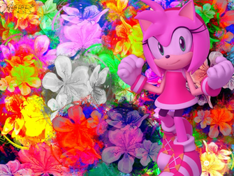 Amy Rose Wallpaper By Creamfireballwps