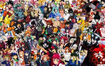 Anime Crossover Poster HD Wallpaper