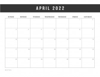 Calendar April Printable Wallpaper