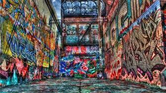 Surreal Graffiti Alley Street Art