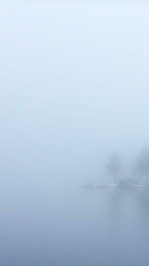 Foggy Lake Cottage iPhone Plus HD Wallpaper Ipod