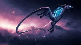 Purple Dragon Wallpaper