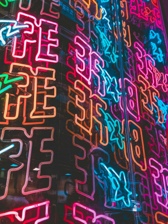 Neon Lights iPhone Wallpaper