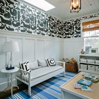 Wallpaper Little Whales Pottok Papers Geoff Mcfetridge