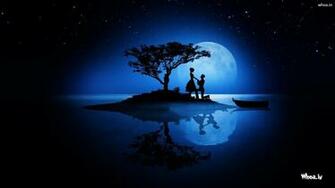 Boy Propose Girl With Moon Light HD Love Wallpaper