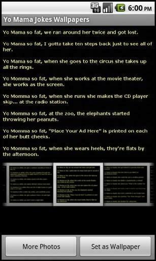 Bigger Yo Mama Jokes Wallpaper For Android Screenshot