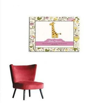Amazon Homehot Wallpaper New Baby Announcement Card With