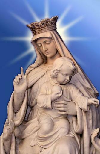 Mother Mary With Baby Jesus Wallpaper