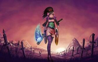 Wallpaper Girl Sword Momohime If Murama Image For Desktop