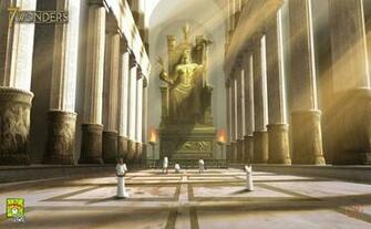 Statue Of Zeus At Olympia HD Wallpaper Greek Gods