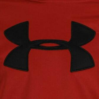 Red Under Armour Logo Fleece Storm Big