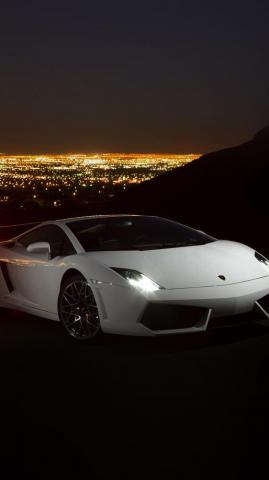 Car Lamborghini Art Dark Night Drive Android Wallpaper Nice