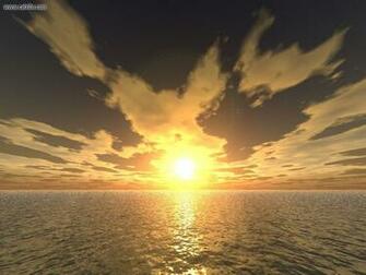 3d Landscape Ocean Sky Sunset Picture Nr