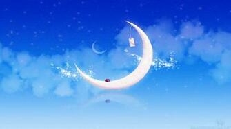 Crescent Moon Wallpaper HD In Space Imageci