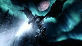 De Parede Drag O Atacando A Noite The Elder Scrolls V Skyrim