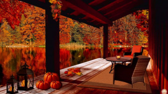 Enjoy The Peaceful Of Cozy Fall Desktop Wallpaper