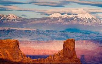 Utah Photo Wallpaper La Sal Mountains From Dead Horse State