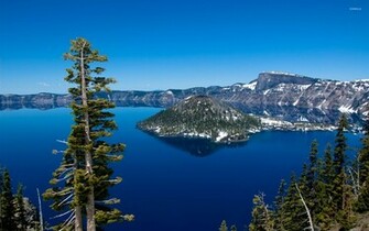 Crater Lake Usa Wallpaper Nature