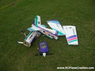 Radio Controlled Model Airplane Crash Split Into Clean