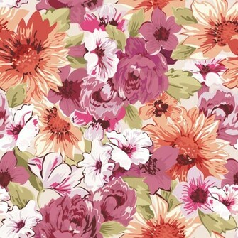 Paint Floral Background Vector Graphic
