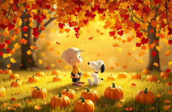 Peanuts Autumn Wallpaper