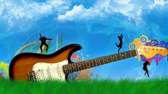 Vector Guitar High Definition Desktop Wallpaper
