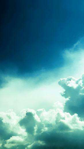 Dark Blue Sky Clouds iPhone Wallpaper Ipod HD