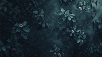 Dark Aesthetic Floral HD Wallpaper By Patrika